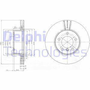 Delphi Bg3998C Fren Diski Ön Bmw 1 E81 E87 Bmw 3 E90 2006 Sonrası  Havalı