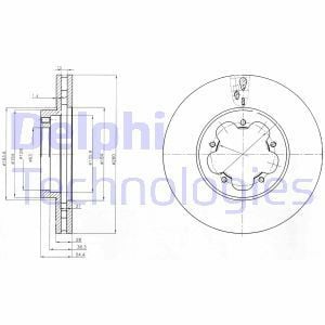 Delphi Bg4007 Fren Diski Ön Çıftlı Paket Transıt. Transıt Tourneo