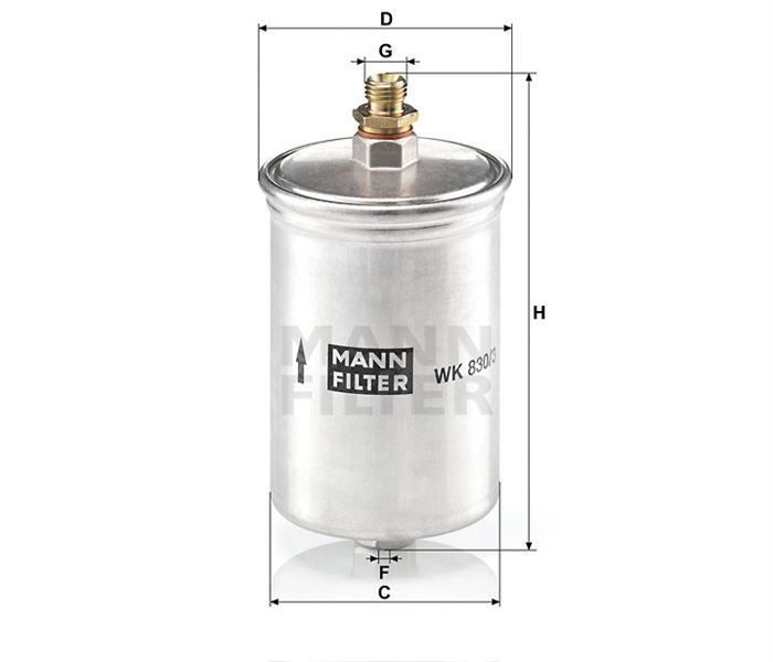 Mann Wk8303 Benzin Filtresi Mercedes W124 W201 85-95 1.8 2.0 2.3