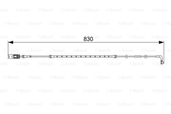 Bosch 1987473043 Fren Balata Fişi 827Mm E65 E66 7 Serısı 02 2003 Sonrası M