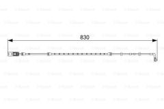 Bosch 1987473043 Fren Balata Fişi 827Mm E65 E66 7 Serısı 02 2003 Sonrası M