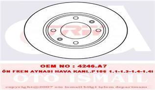 Trw Df1221 Fren Diski Ösı 206 1998 Sonrası 306 1993 Sonrn 106 1991 Sonrası 205 1986 Sonraası 309 / Ax