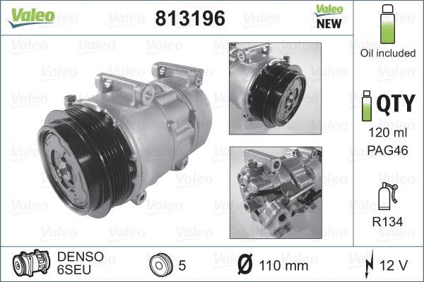 VALEO 813196 KLİMA KOMPRASORU W169 04-