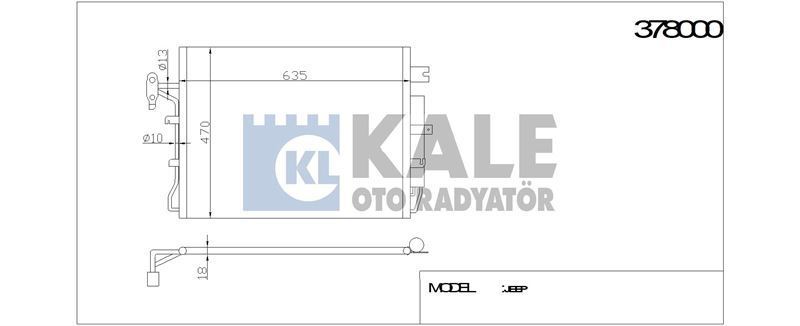 Kale 378000 Klima Radyatörü Dıscovery Iıı 2004 Sonrası Dıscovery Iv  2010 Sonrası 47