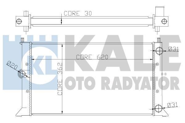 Kale 342225 Su Radyatörü Golf Iıı Golf Iv Cabrıolet Brazıng