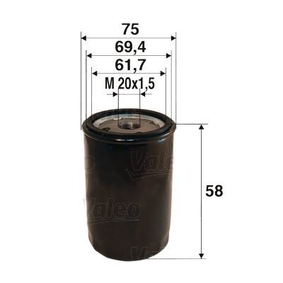 Valeo 586050 Yağ Filtresi Alfa Romeo 147 1.9 Jtd