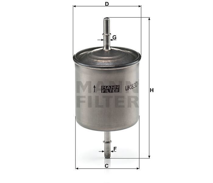 Mann Wk8322 Yakıt Filtresi S60 S80 V70 Iı