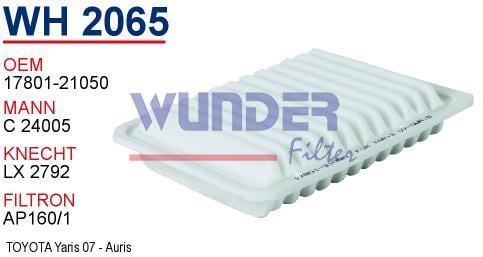 WUNDER WH2065 HAVA FİLTRESİ - TOYOTA YARiS 07 - AURiS