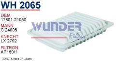 WUNDER WH2065 HAVA FİLTRESİ - TOYOTA YARiS 07 - AURiS