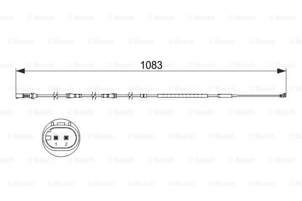 Bosch 1987473500 Fren Balata Fişi Ön 1087Mm