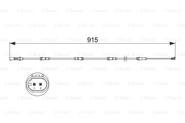 Bosch 1987473509 Fren Balata Fişi Ön Ikaz Kablosu Bmw 3 75-82 -Bm
