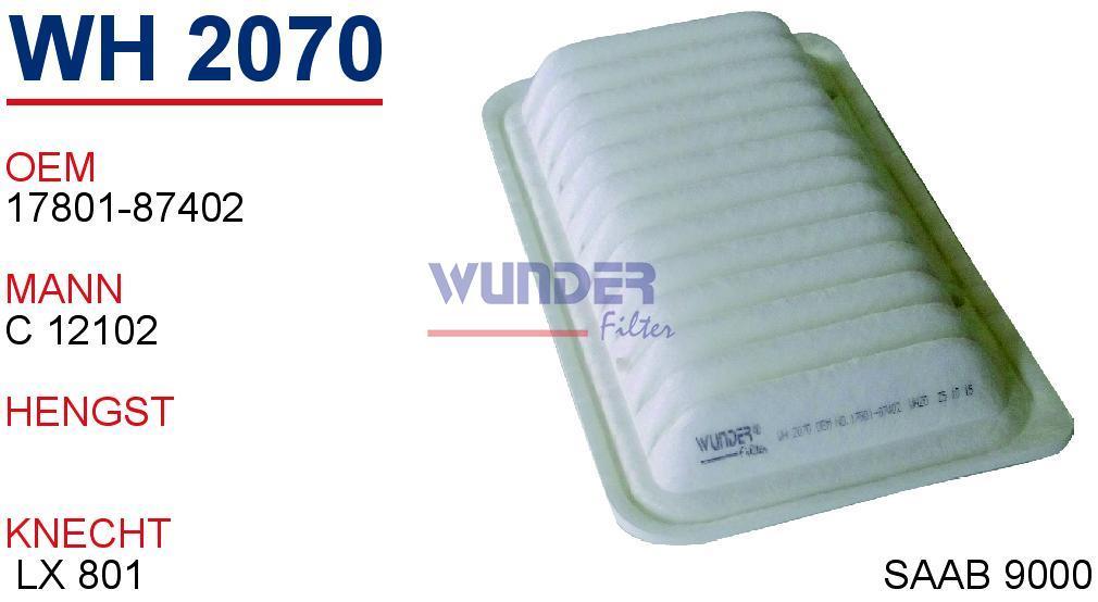 WUNDER WH2070 HAVA FİLTRESİ - DAIHATSU TERİOS 1,3-MONTANA-UTILITY