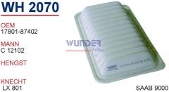 WUNDER WH2070 HAVA FİLTRESİ - DAIHATSU TERİOS 1,3-MONTANA-UTILITY