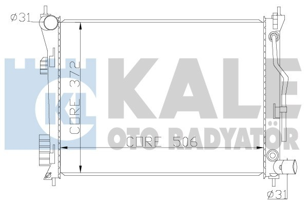 Kale 342280 Radyatör Hyundaı Accent Iv Saloon İ20 Kıa Rıo Iıı Al-