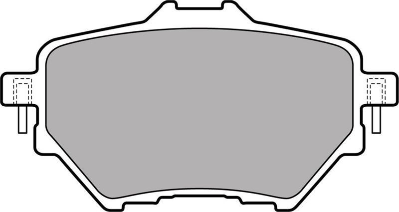 Delphi Lp2505 Fren Balatası Arka 308  2013 Sonrası / C4 Pıcasso13-