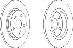 Ferodo Ddf1755 Fren Diski Arka Avensıs 2008 Sonrası Düz 290Mm