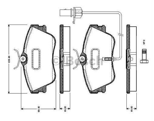 Bosch 986495245 Fren Balatası Ön Lt28-35 96-06 Lt28-46 96-06 / V-