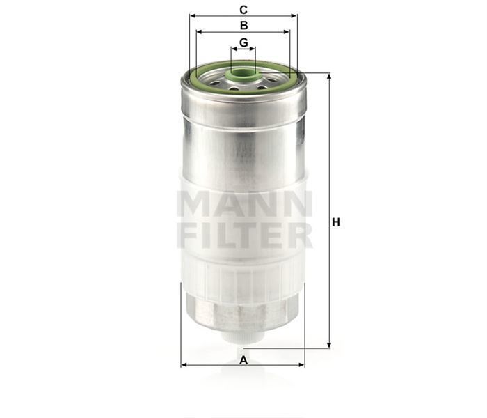 Mann Wk8451 Mazot Filtresi Passat / 80 A4 A6 / S70 1.9 Tdı Ahh Ah