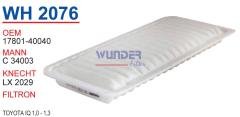 WUNDER WH2076 HAVA FİLTRESİ - TOYOTA IQ 1,0 - 1,3