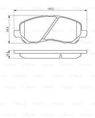 Bosch 986495253 Fren Balatası Ön 4008  2012 Sonrası / Space Runner  99-02 A