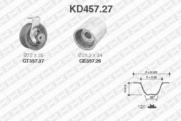 Snr Kd45727 Snr Triger Eksantrik Gergi Seti Golf Iv Bora Polo 00-