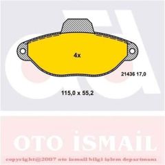 Bosch 986495255 Fren Balatası Ön 500 2007 Sonrası 1.2 Panda 2003 Sonrası 1.2 Punto