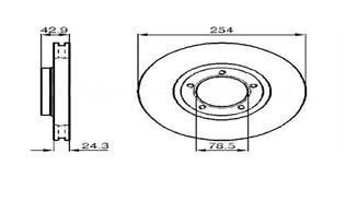 Valeo 186278 Fren Diski Ön Transıt T12 Havalı 254Mm