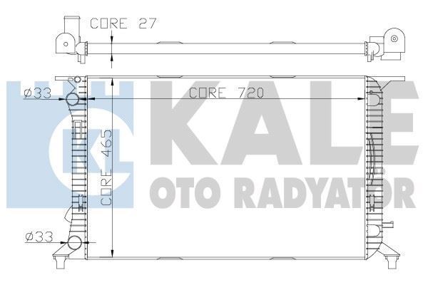Kale 342340 Su Radyatörü A4 2007 Sonrası 1.8 Tfsı 2.0 Tdı 2.0 Tfsı Mt Ac A