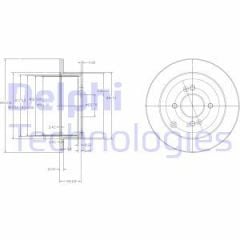 Delphi Bg4097 Fren Diski Arka Accent Era 07-11 Accent Era 2007 Sonrası Get