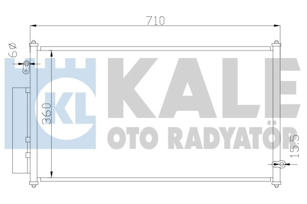 Kale 380600 Klima Radyatörü Honda Fıt Iıı Al-Al 714X380X16