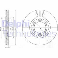Delphi Bg4104 Fren Diski Ön Bongo K2700 04-11 Takım