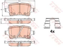 Trw Gdb2180 Fren Balatası Arka 106.5Mm Astra K 15-