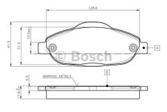 Bosch 986495266 Fren Balatası Ön 308 2007 Sonrası 3008 09-