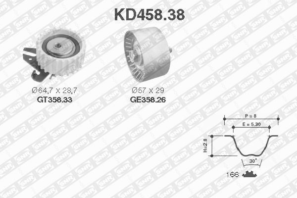 Snr Kd45838 Snr Triger Eksantrik Gergi Seti 166X240 Alfa Romeo 14