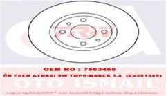 Trw Df1747 Fren Diski Ön Tempra Sw Marea 1996 Sonrası Brava 1995 Sonrası Bravo I 95