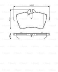 Bosch 986495273 Fren Balatası Ön E 0986Tb2898 A 24077 Ikaz Kablol