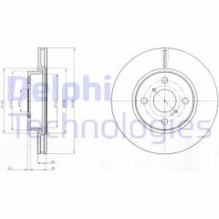 Delphi Bg4116C Fren Diski Ön Yarıs 05-11 / Charade  2011 Sonrası Fransız Ha