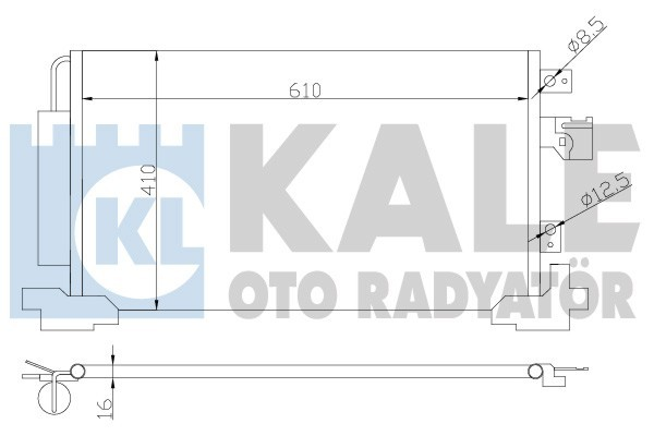 Kale 381700 Klima Radyatörü 4007-P4008 C4 Aırcross-C Crosser Al A