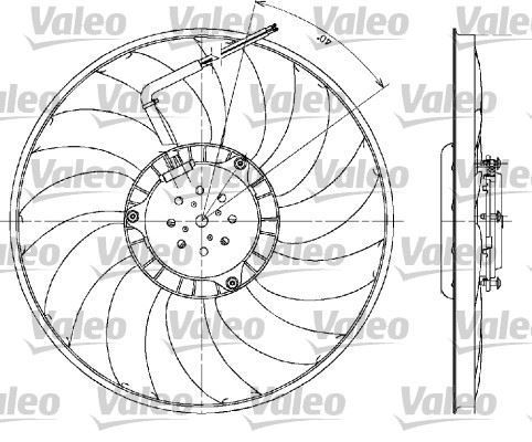 VALEO 698610 FAN MOTORU A4 04- A4 00- 1.8T 1.9TDI 2.0 FSI 2.0 TDI