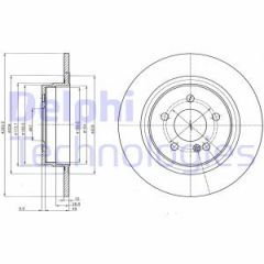 Delphi Bg4153C Fren Diski Çiftli Paket Boyalı Cclass.Eclass