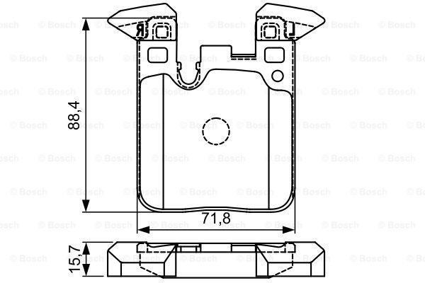 Bosch 986495335 Fren Balatası Arka 1 Serısı  2010 Sonrası 4 Serısı 13-