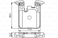 Bosch 986495335 Fren Balatası Arka 1 Serısı  2010 Sonrası 4 Serısı 13-
