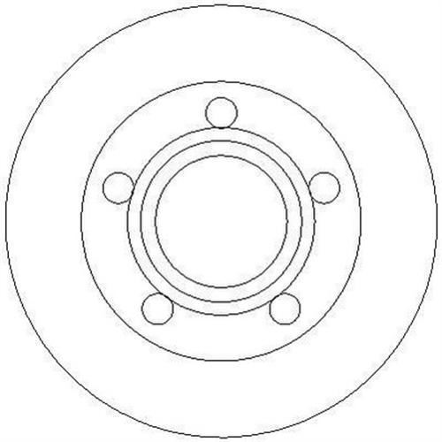 Ferodo Ddf321 Fren Diski Arka A6 1997-2005 Düz 245Mm
