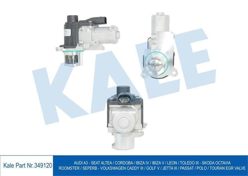 Kale 349120 Egr Valfı A3 1.9 Tdı 2.0 Tdı 03-10 Caddy Iıı Golf V J