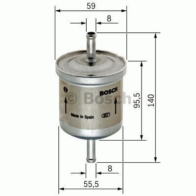 Bosch 450905002 Benzin Filtresi Uno 70 / 106 205 306 309 / Astra