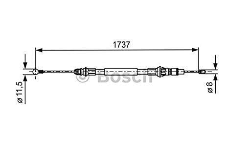 El Fren Teli Uzun 1737Mm. Master Movano 2.5 2.8 Tdı