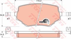 Trw Gdb3132 Fren Balatası Ön Grand Vıtara 01-05 2.0 Hdı 16V 4X4