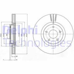 Delphi Bg4231C Disk Ön 2009 Sonrası Koleos-Qashqaı 2.0Dci ''Kaplamalı''