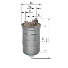 Bosch 450905177 Yakıt Filtresi Benzin Mb 190E 300400500 Sel