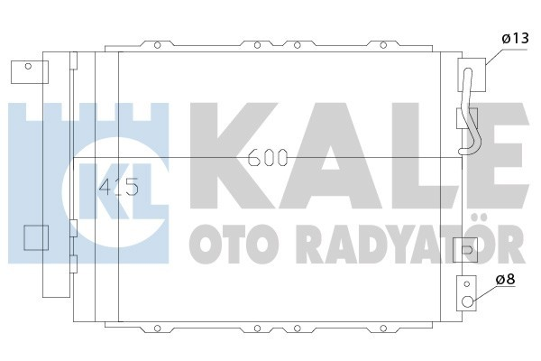 Klima Radyatörü Sorento I Al-Al 550X450X16